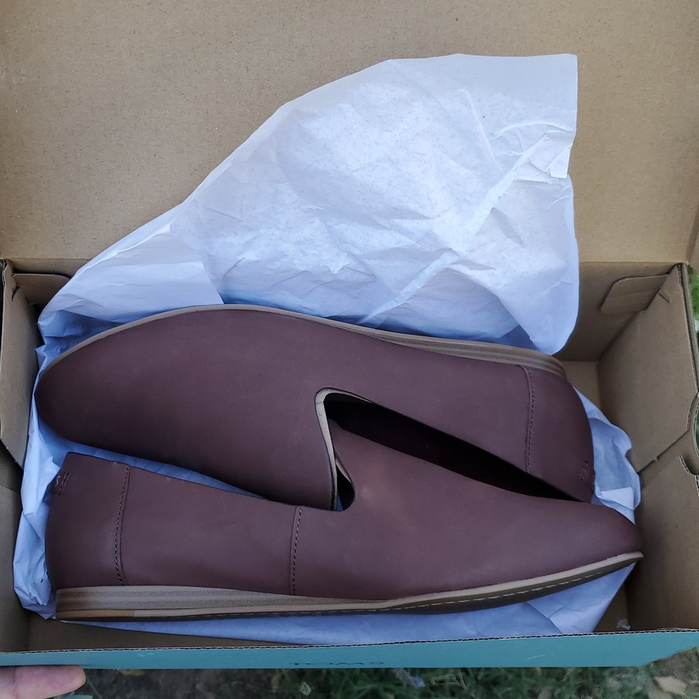 Toms Farcy Chesnut Leather Women's Size 10 NIB